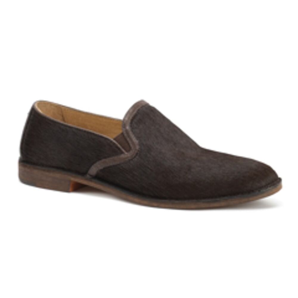 NWB Trask Ali Genuine Calf Hair Loafers Flats in Brown
